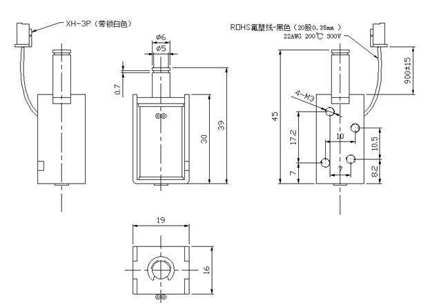 电饭煲用推拉式万搏·官方版网站登录入口-万搏(中国)
尺寸图